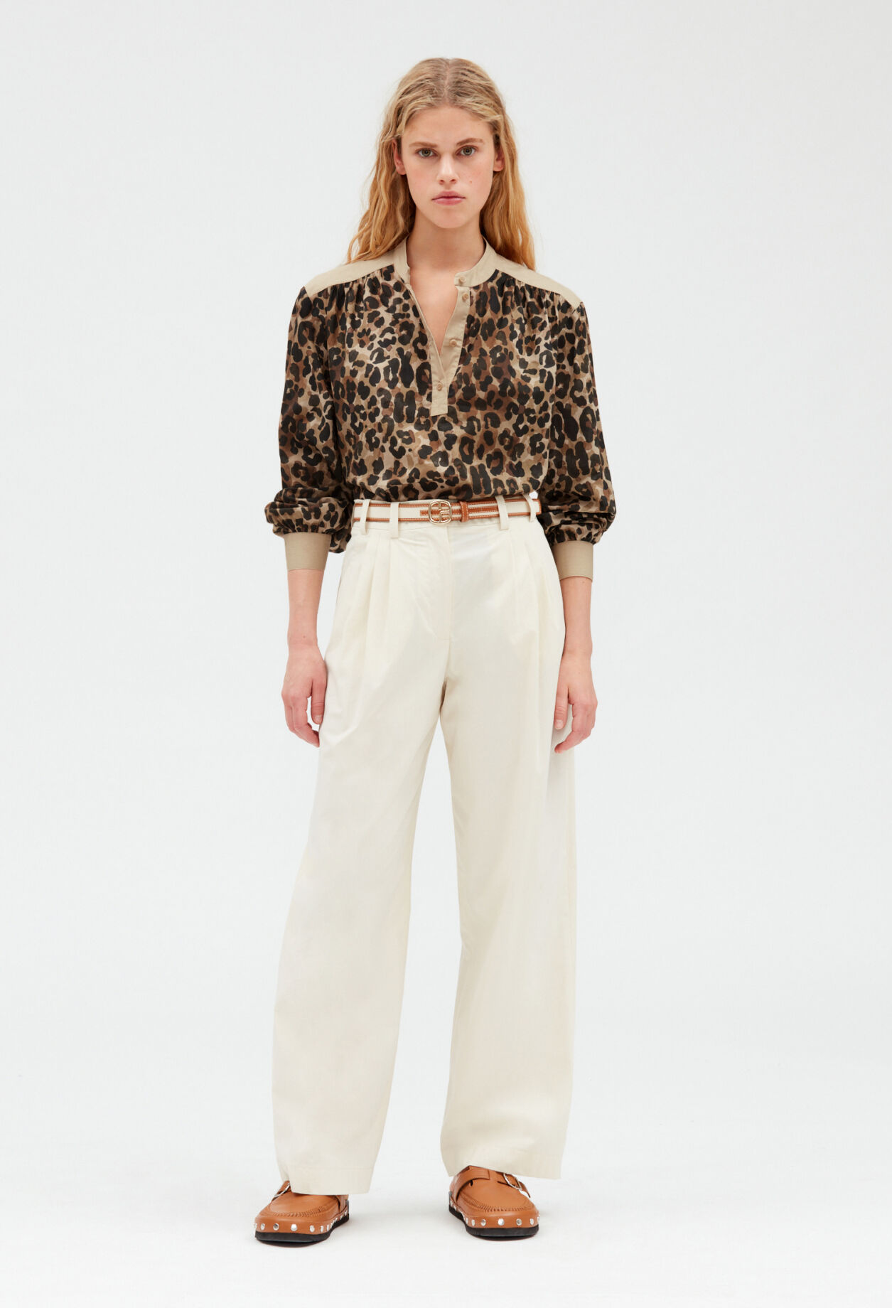 Leopard blouse DARK PRINT