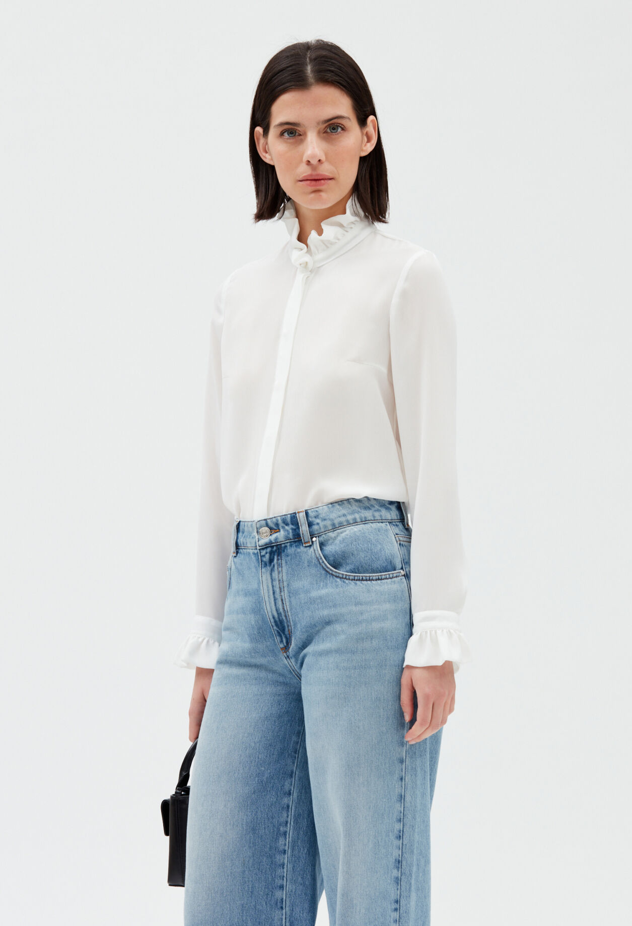 Ecru victorian collar blouse ECRU
