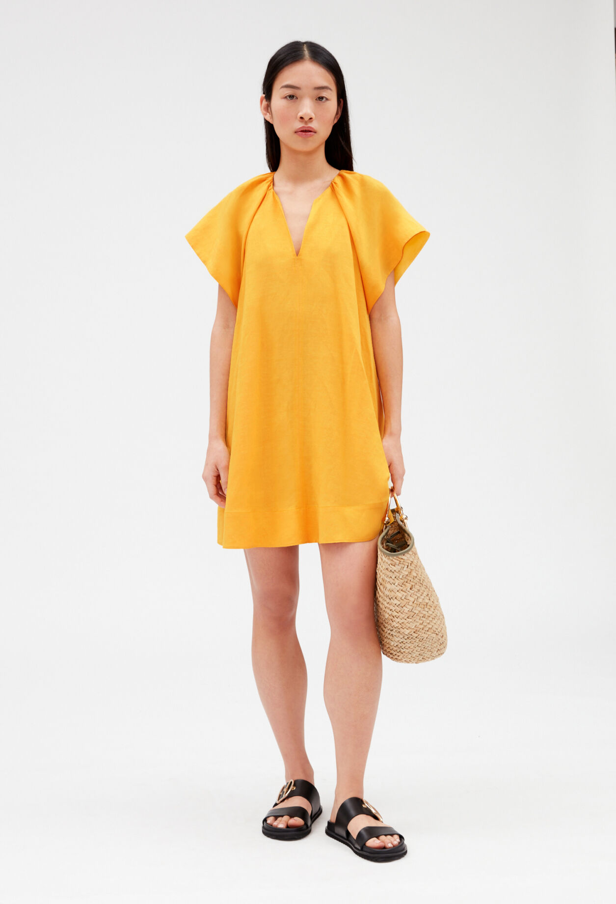 Short yellow dress MIMOSA