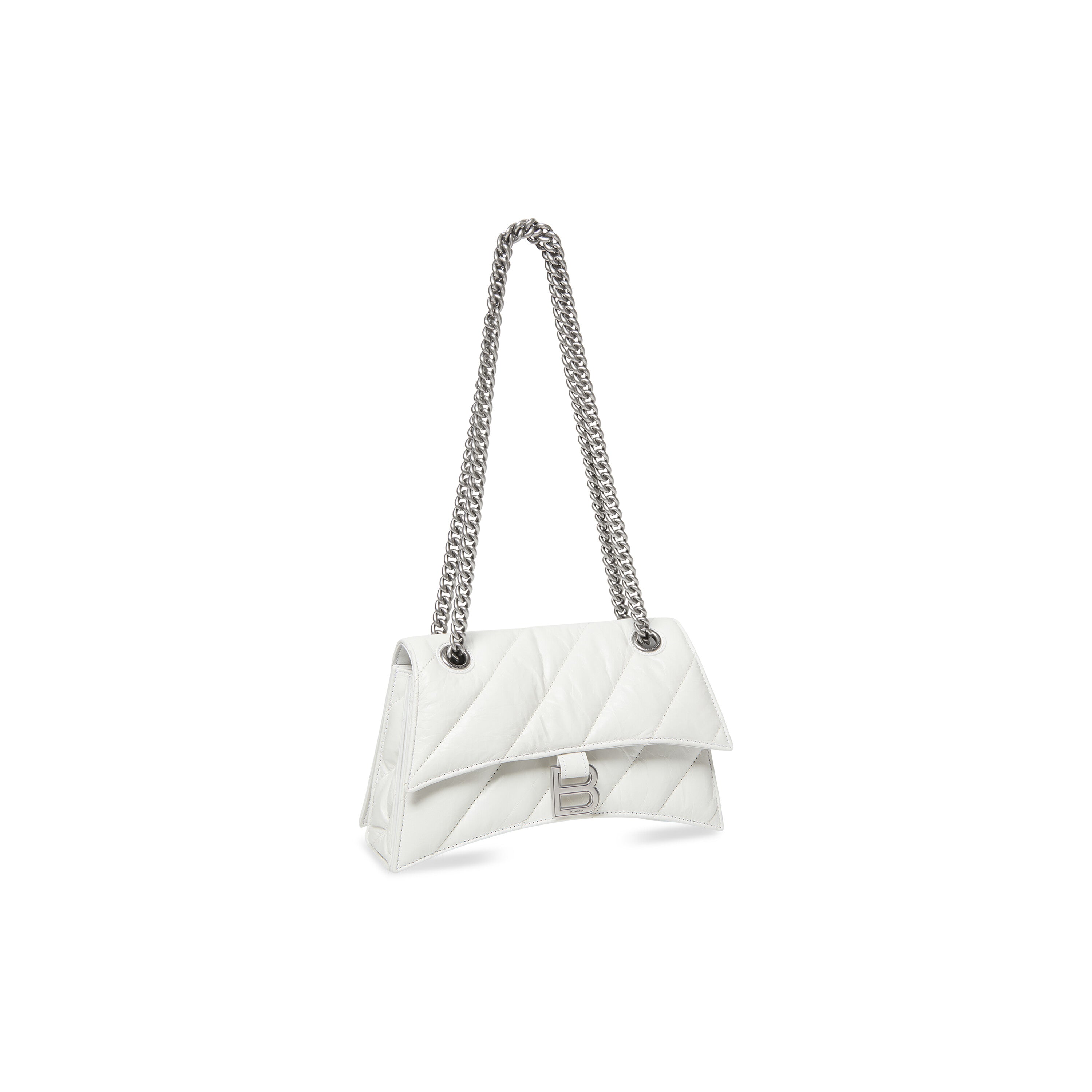 WOMEN'S CRUSH SMALL CHAIN BAG QUILTED IN OPTIC WHITE