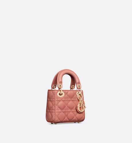 MICRO LADY DIOR BAG Ethereal Pink Cannage Lambskin
