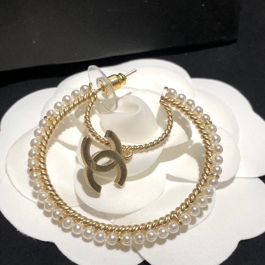 CHANEL Luxury Crystal Earrings