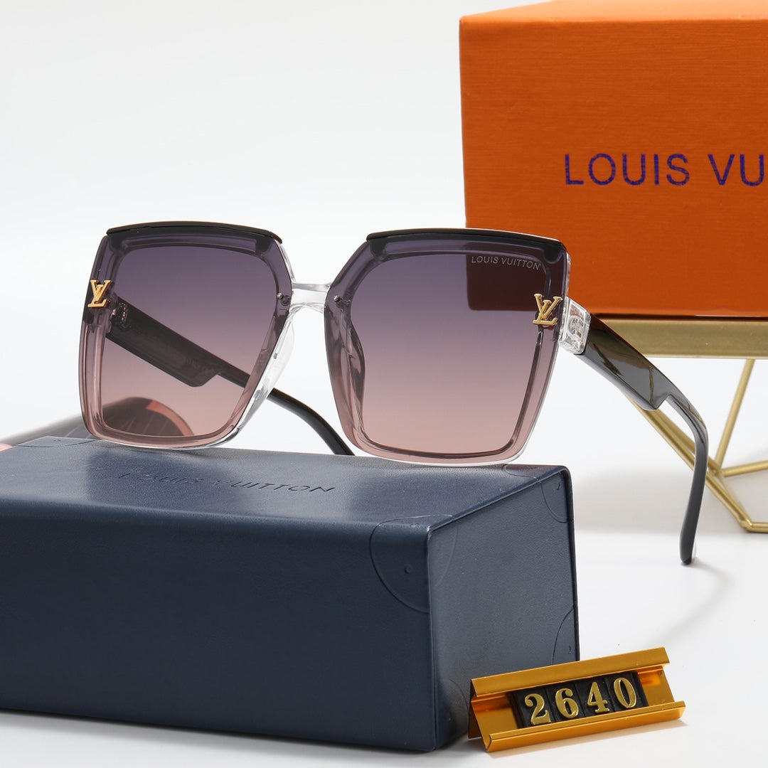 5 colors fashion simple two-color stitching polarized sunglasses