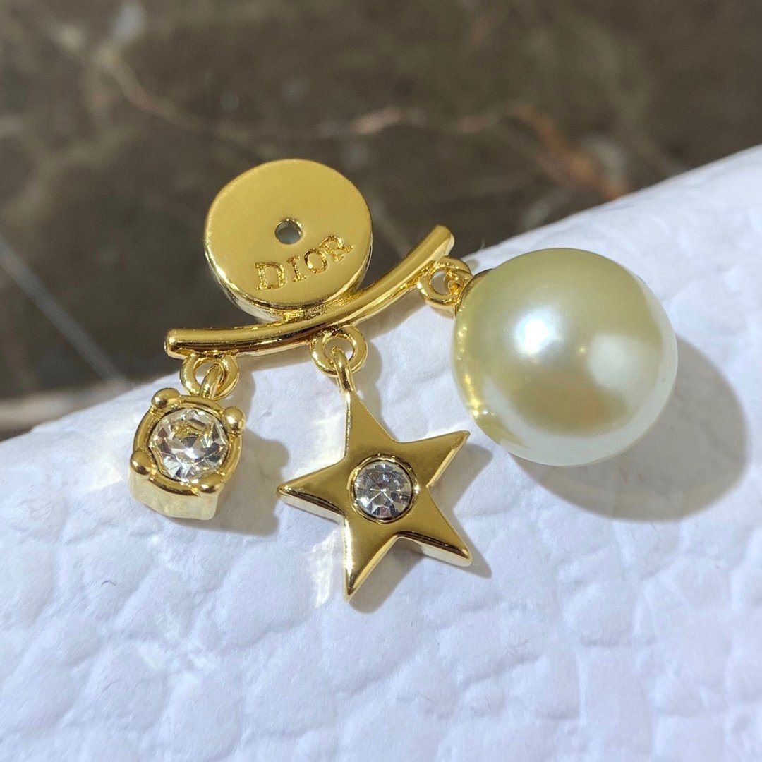 DIOR Glazed Pearl Earrings