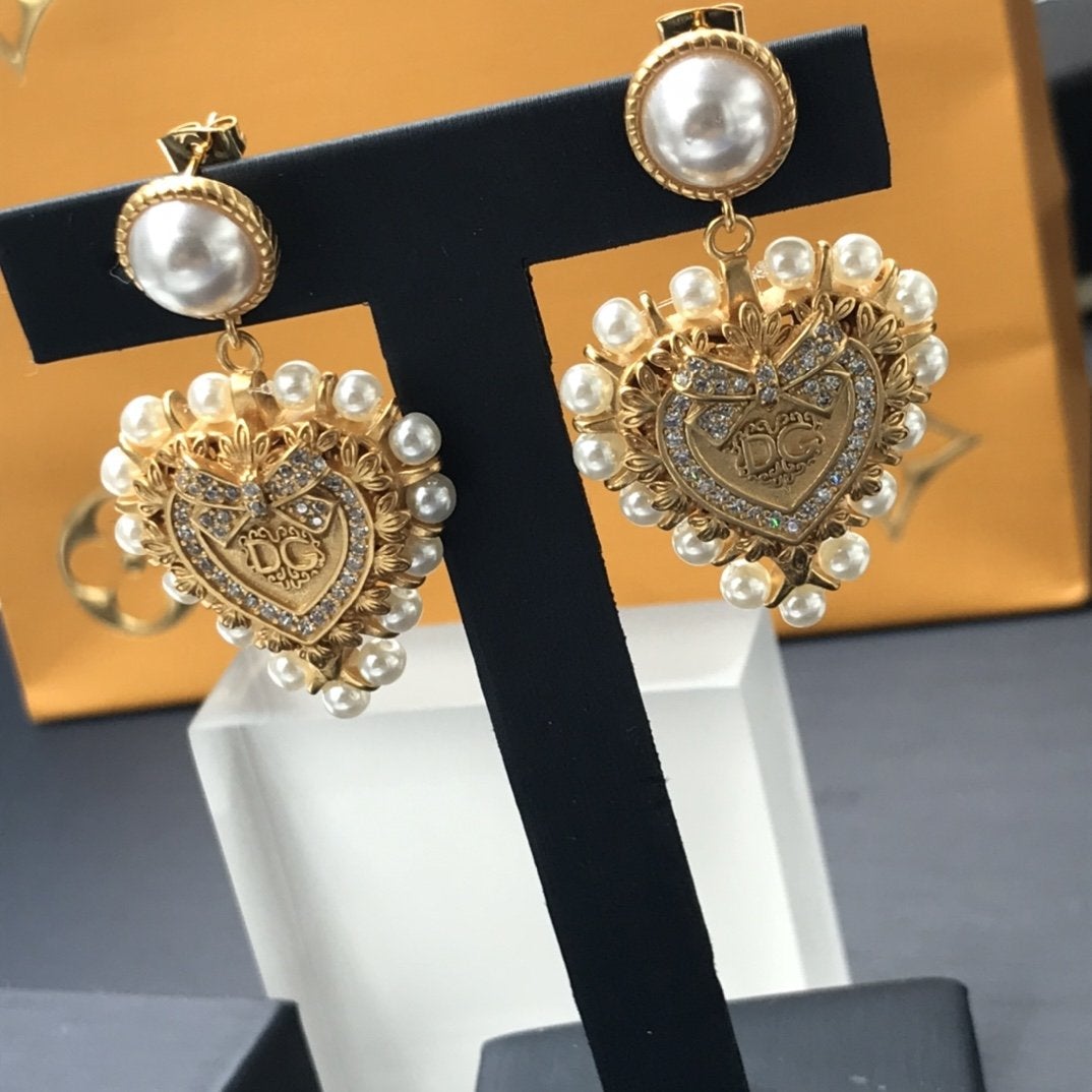 D&G Fashion Love Letter Earrings