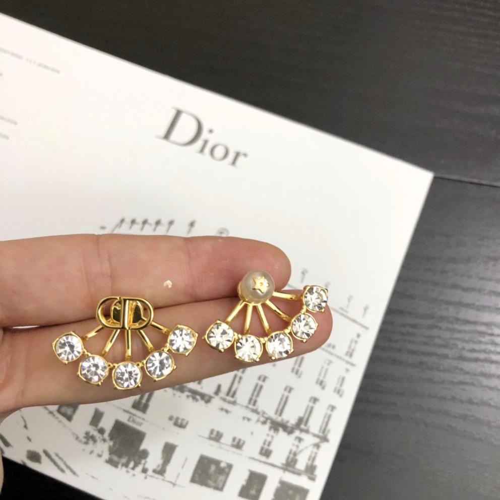 DIOR Luxury Crystal Four Claws Earrings