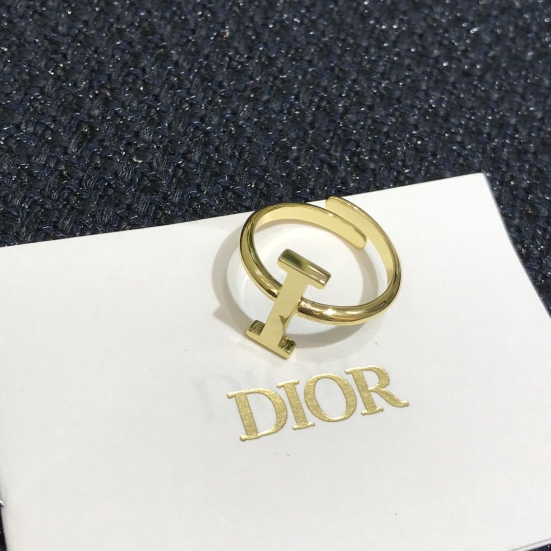 DIOR Fashion letter stitching ring