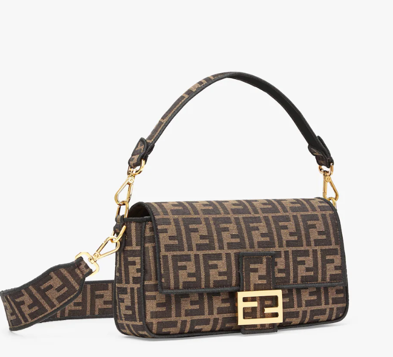 Fendi Baguette Jacquard FF fabric bag