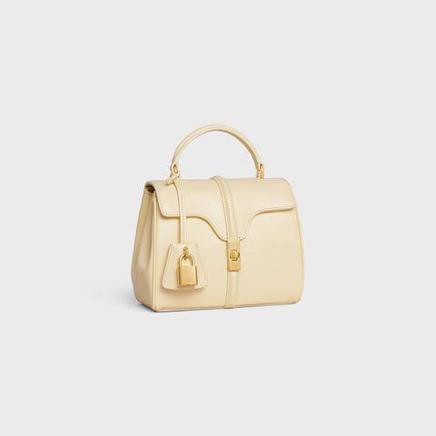 MINI 16 IN SATINATED CALFSKIN SOFT YELLOW