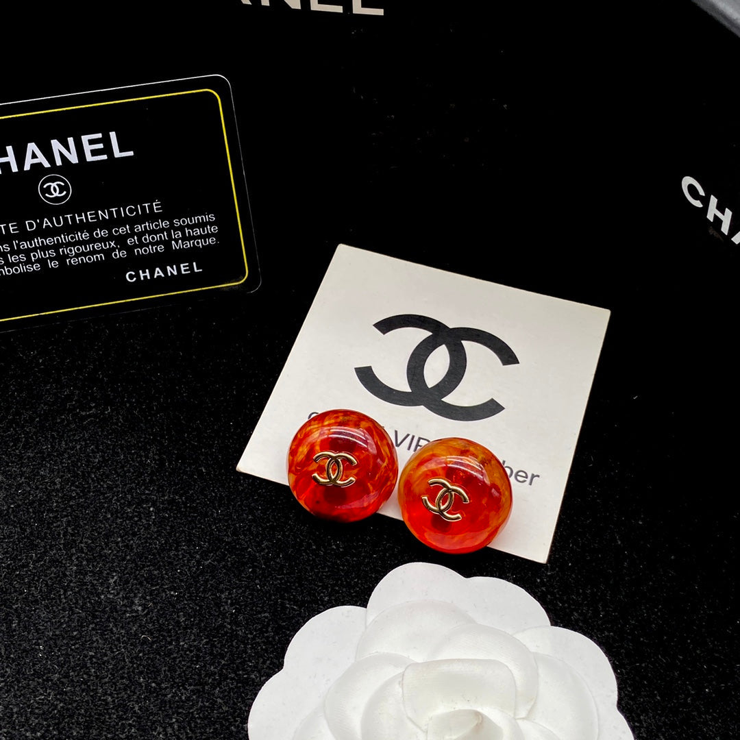 CHANEL October New Trend-Ruby Earrings