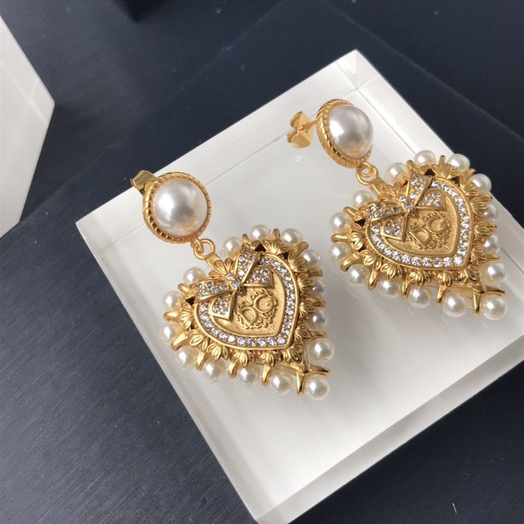 D&G Fashion Love Letter Earrings
