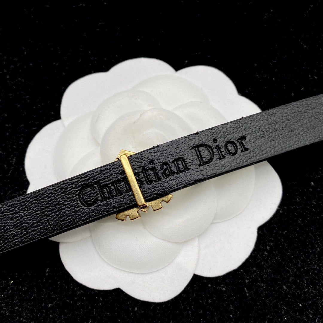 DIOR 2022 Fashion Leather Necklace