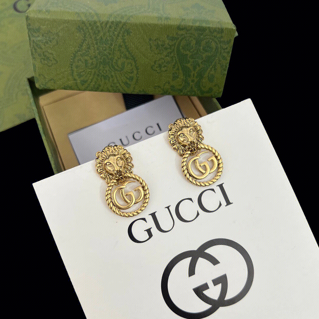 GUCCI Nature Series - Lion Earrings