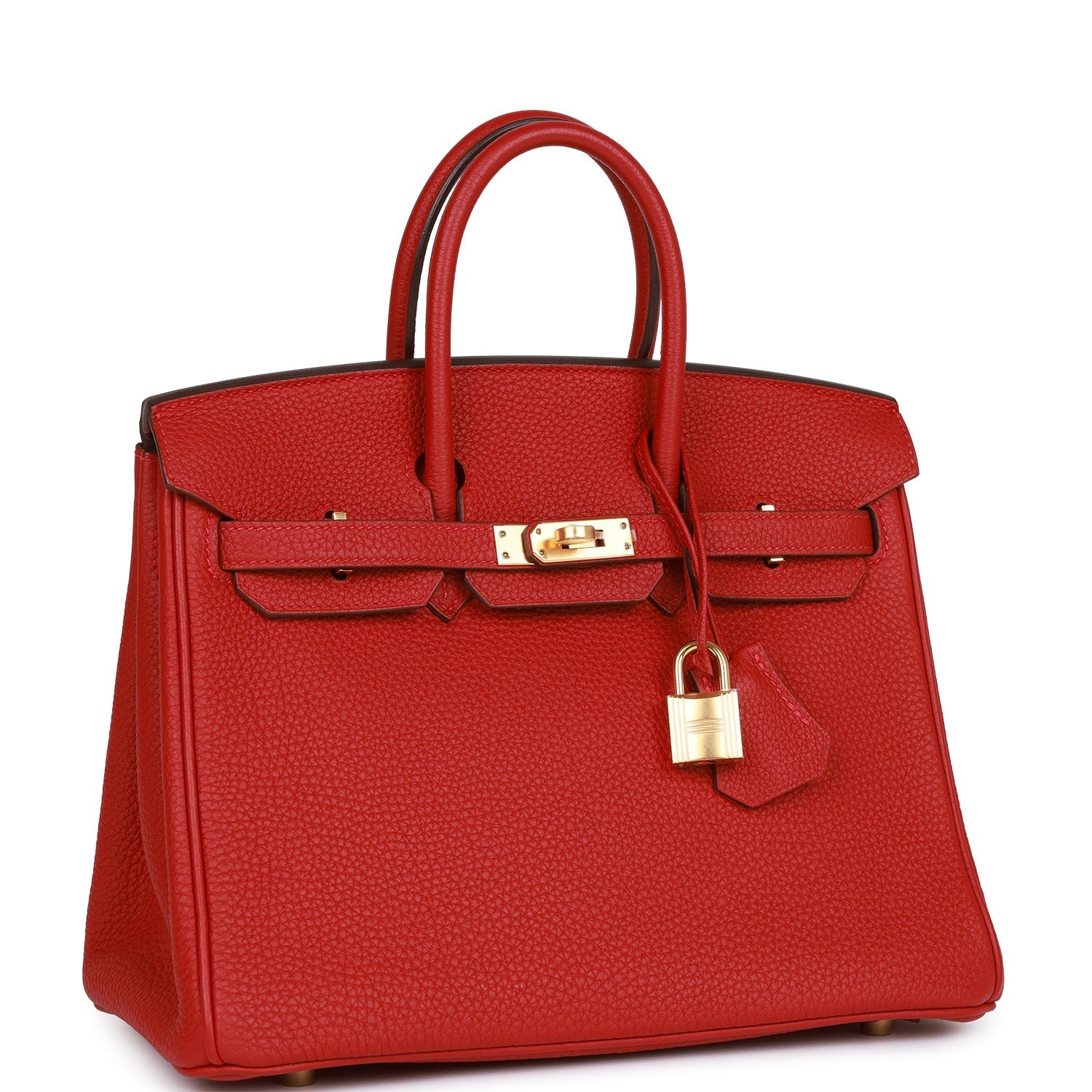 Hermès Birkin 25 Rouge Vif Togo Gold Hardware
