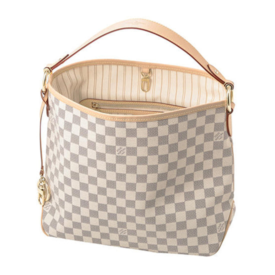 LV N41462 Delightful PM Hobo Bag Damier Azur Canvas