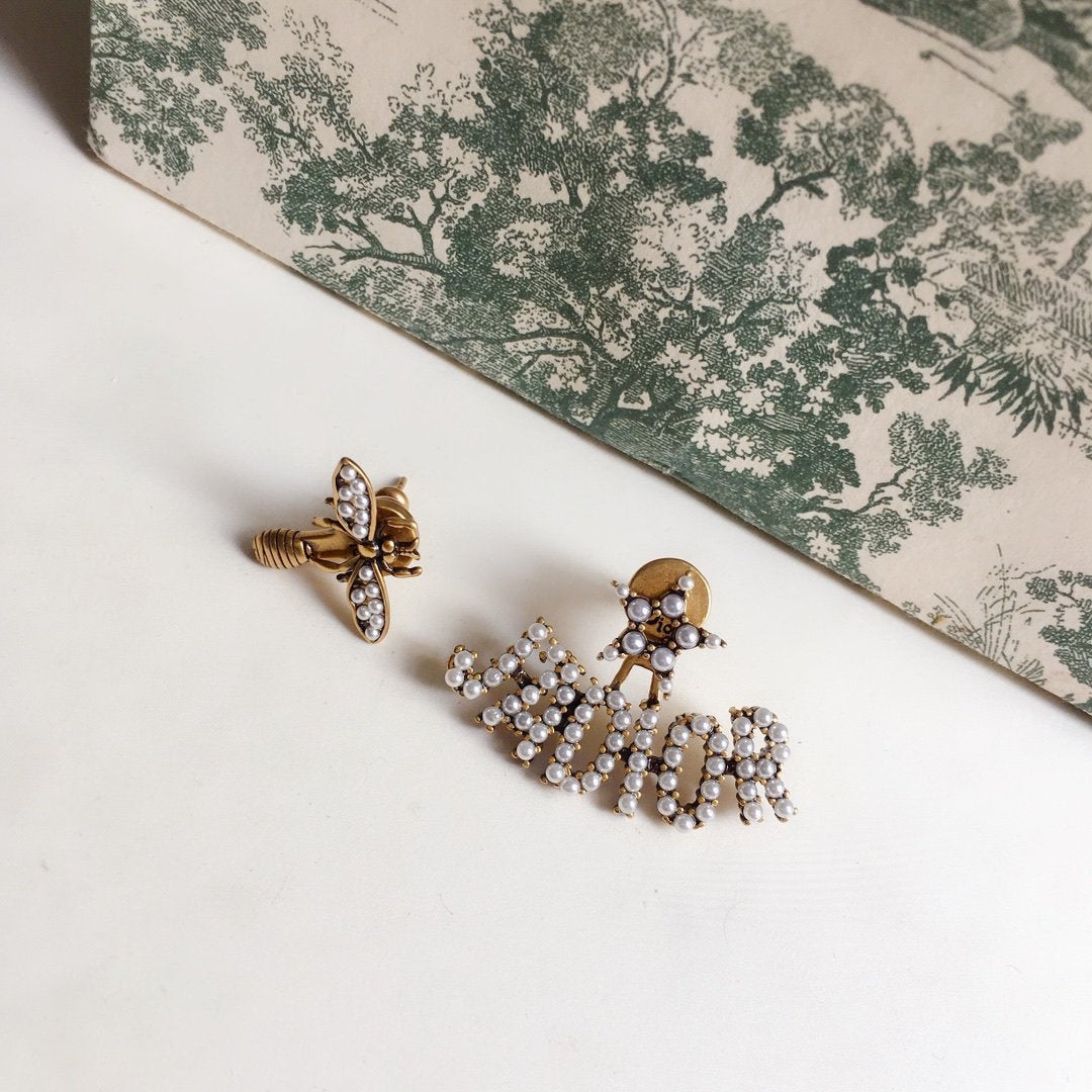 DIOR Luxury pearl honey earrings