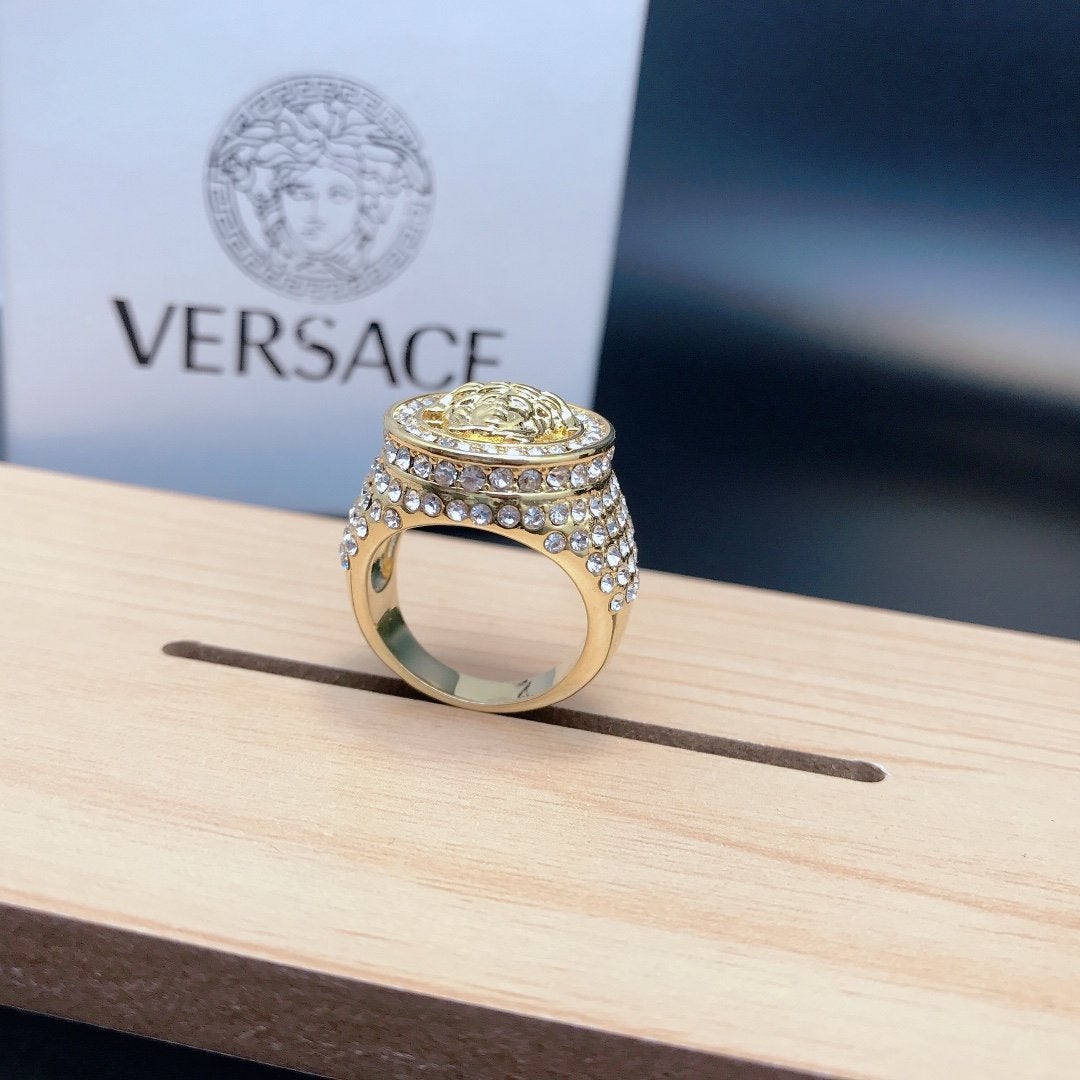 VERSACE Luxury Carved Ring