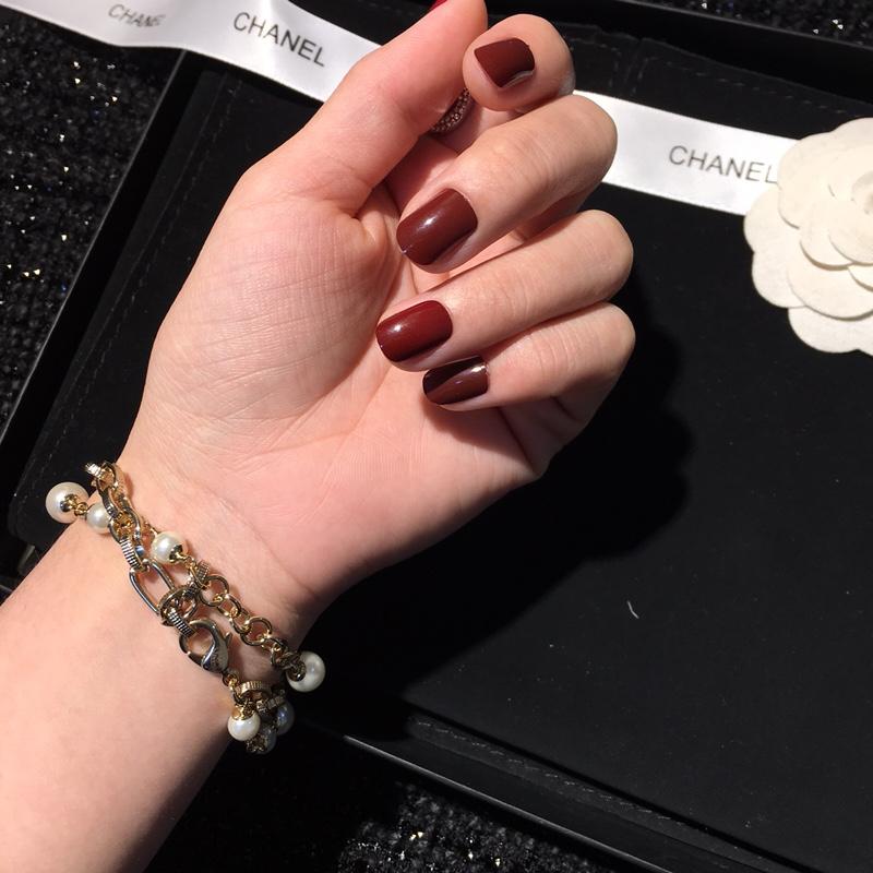 CHANEL Fashion Pearl Crystal Bracelet