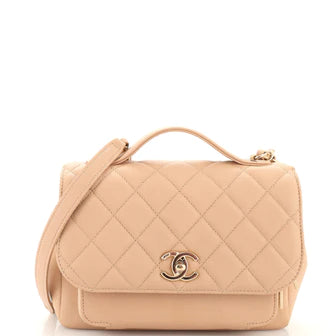 Chanel Business Affinity Flap Bag Quilted Caviar Small