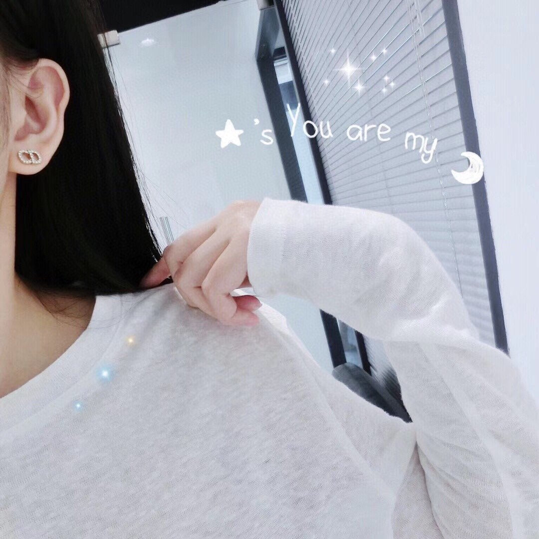 DIOR Simple Diamond Earrings