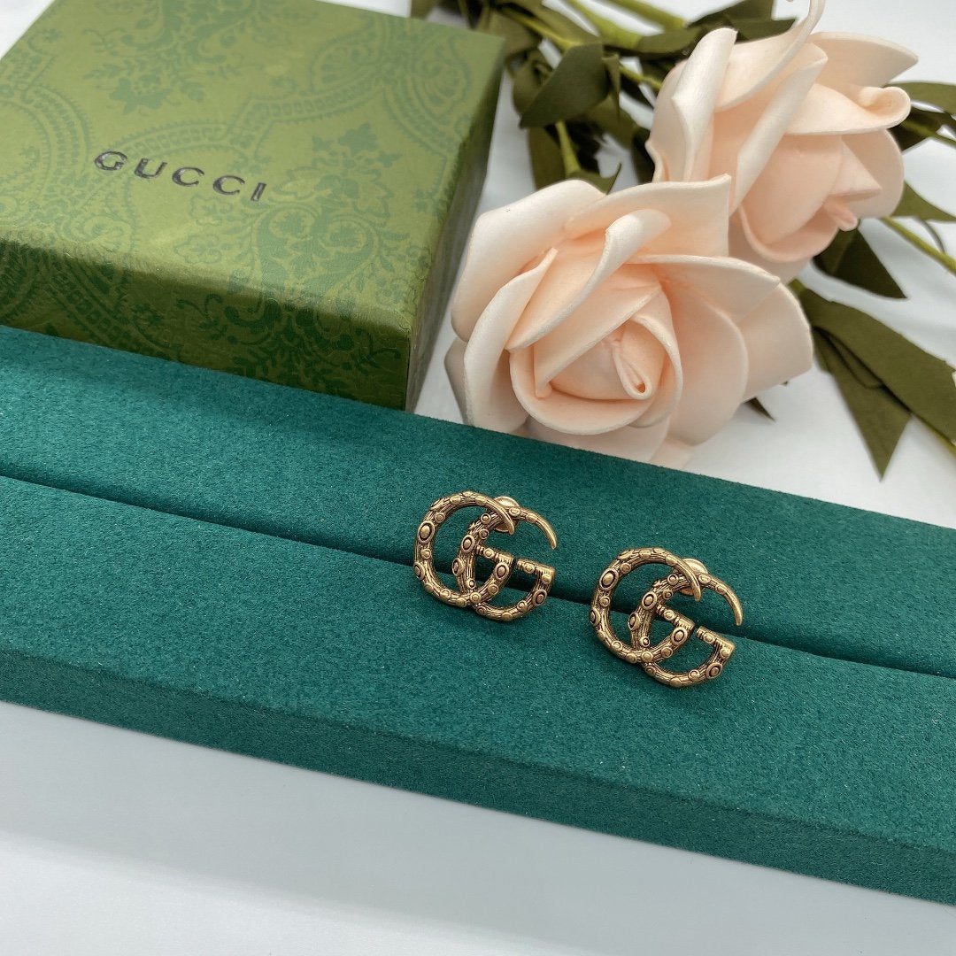 GUCCI Simple letter design earrings
