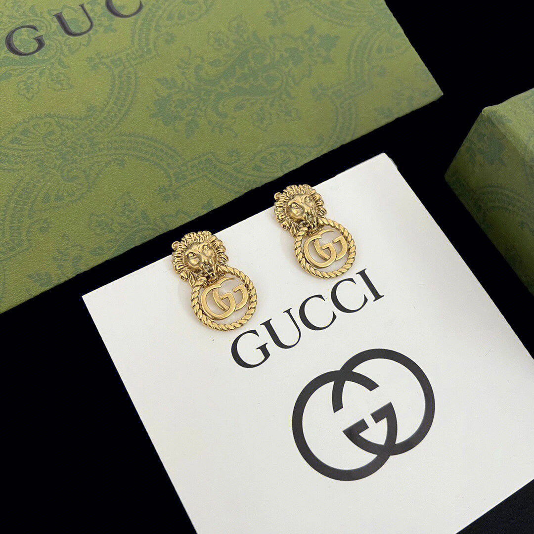 GUCCI Nature Series - Lion Earrings