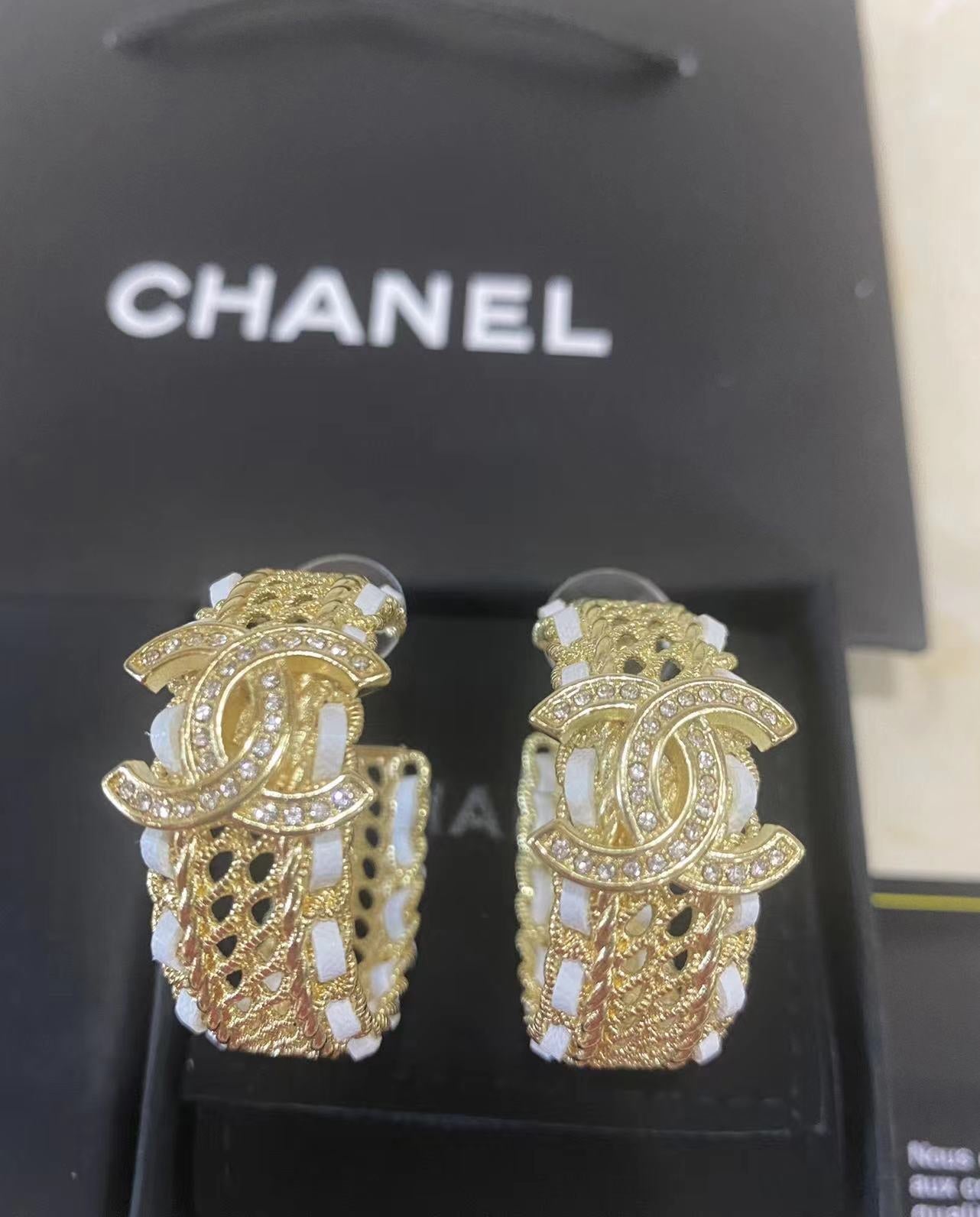 CHANEL Noble Style Earrings