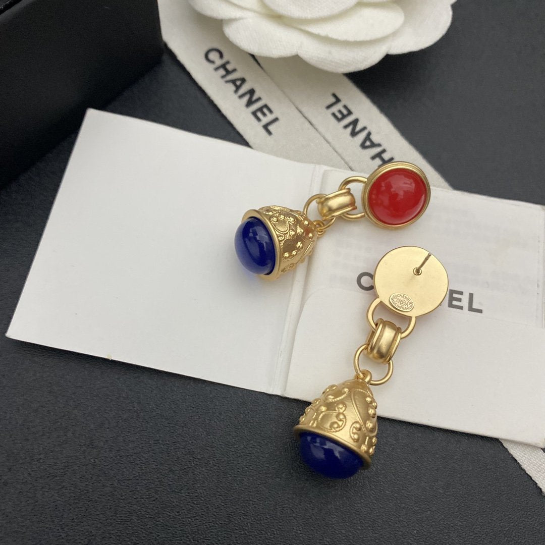 CHANEL Retro French Bell Earrings