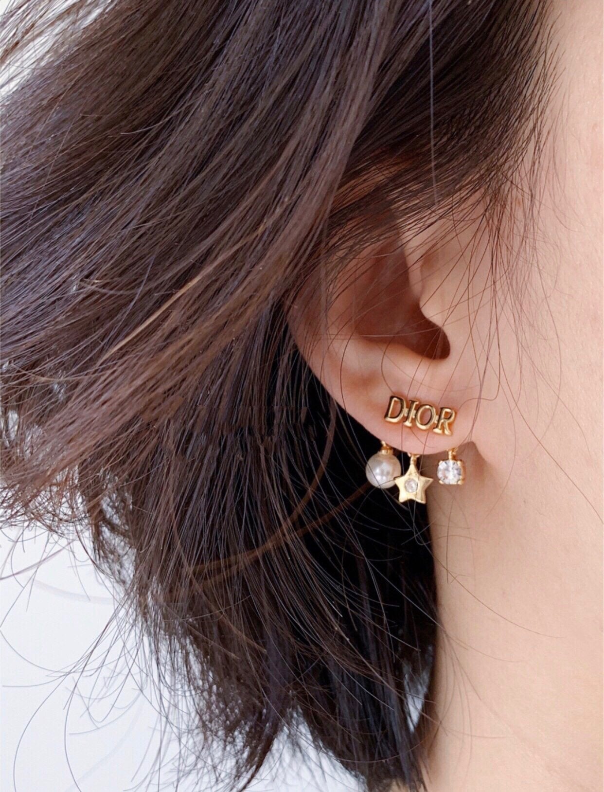DIOR Glazed Pearl Earrings