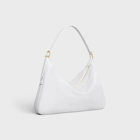 LARGE ROMY IN SUPPLE CALFSKIN ARCTIC WHIT