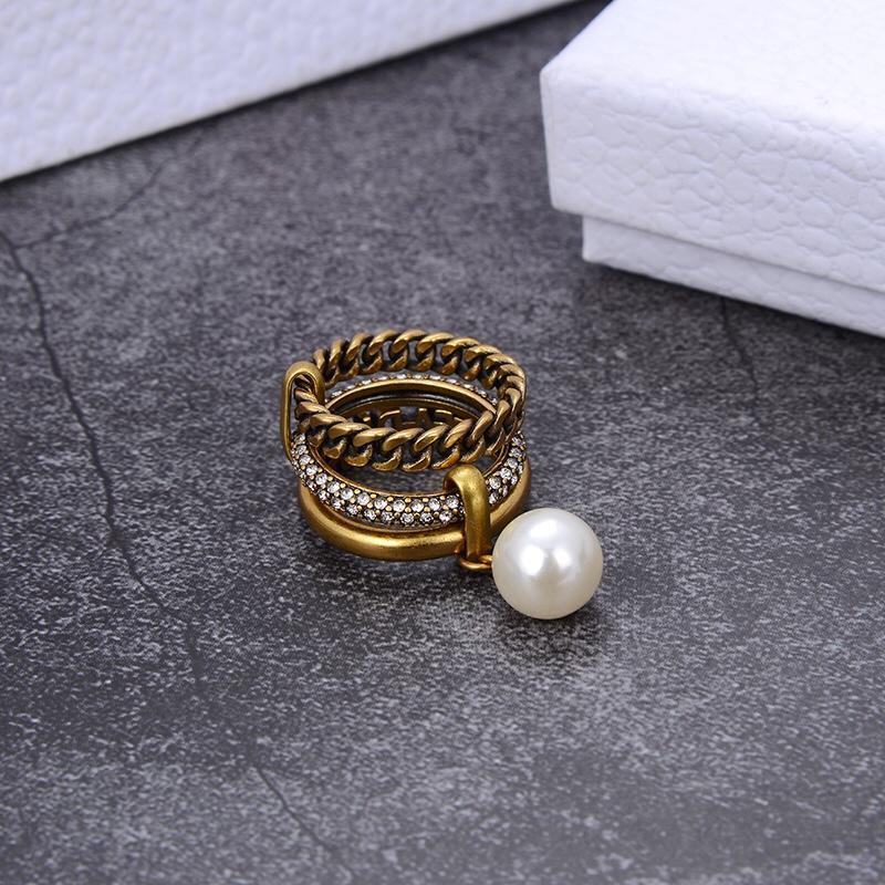 DIOR New Pearl Multi-Level Ring