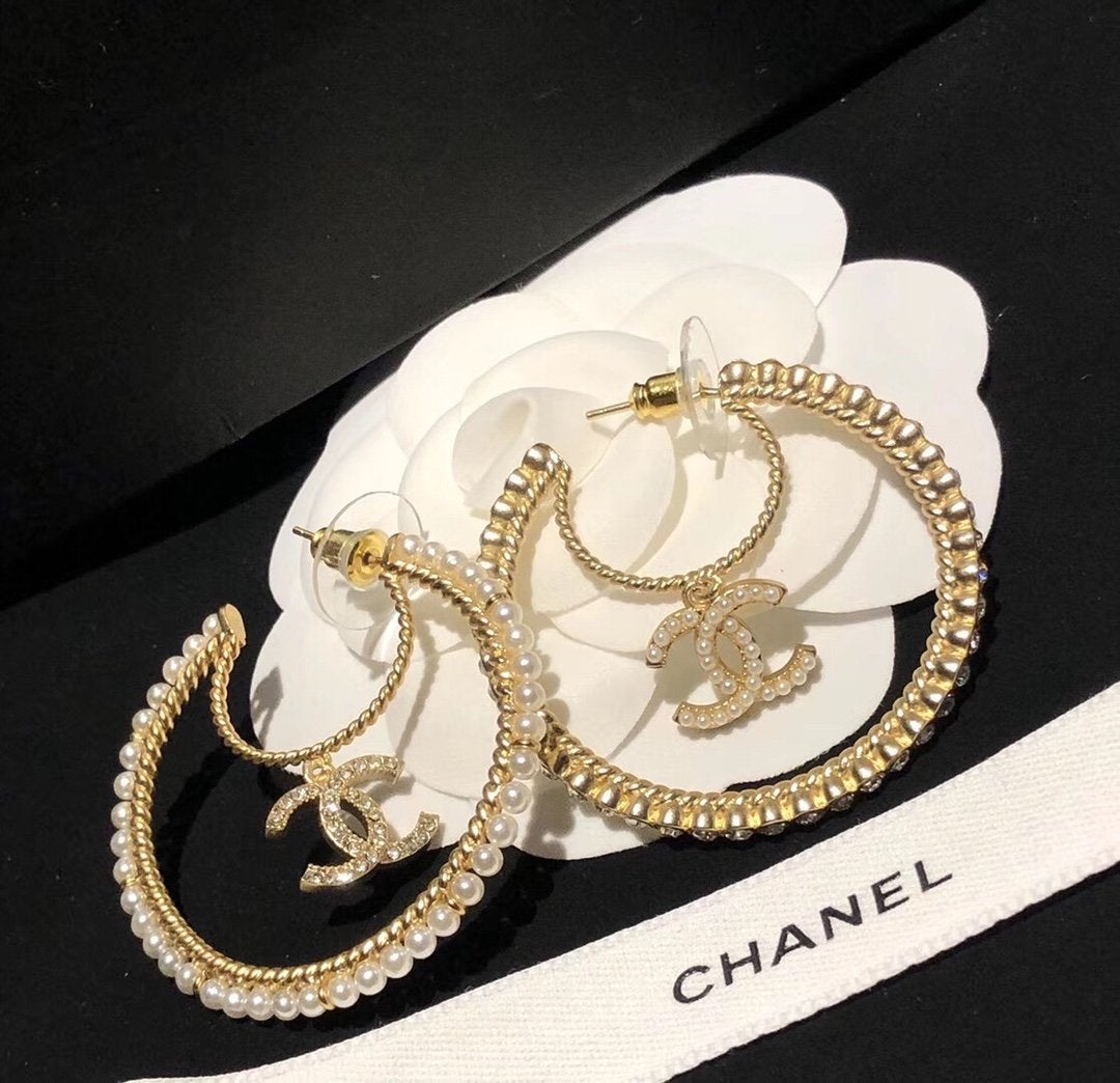 CHANEL Luxury Crystal Earrings