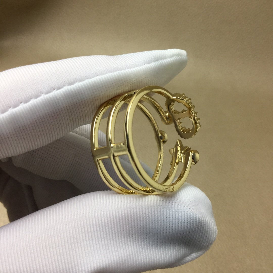 DIOR Metal Ring Connection Ring
