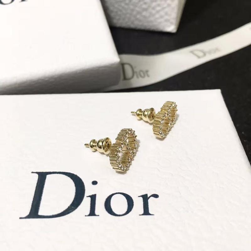 DIOR Simple Diamond Earrings