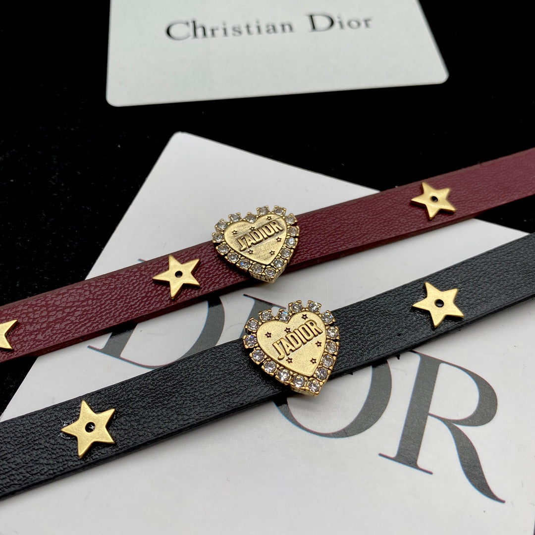 DIOR 2022 Fashion Leather Necklace