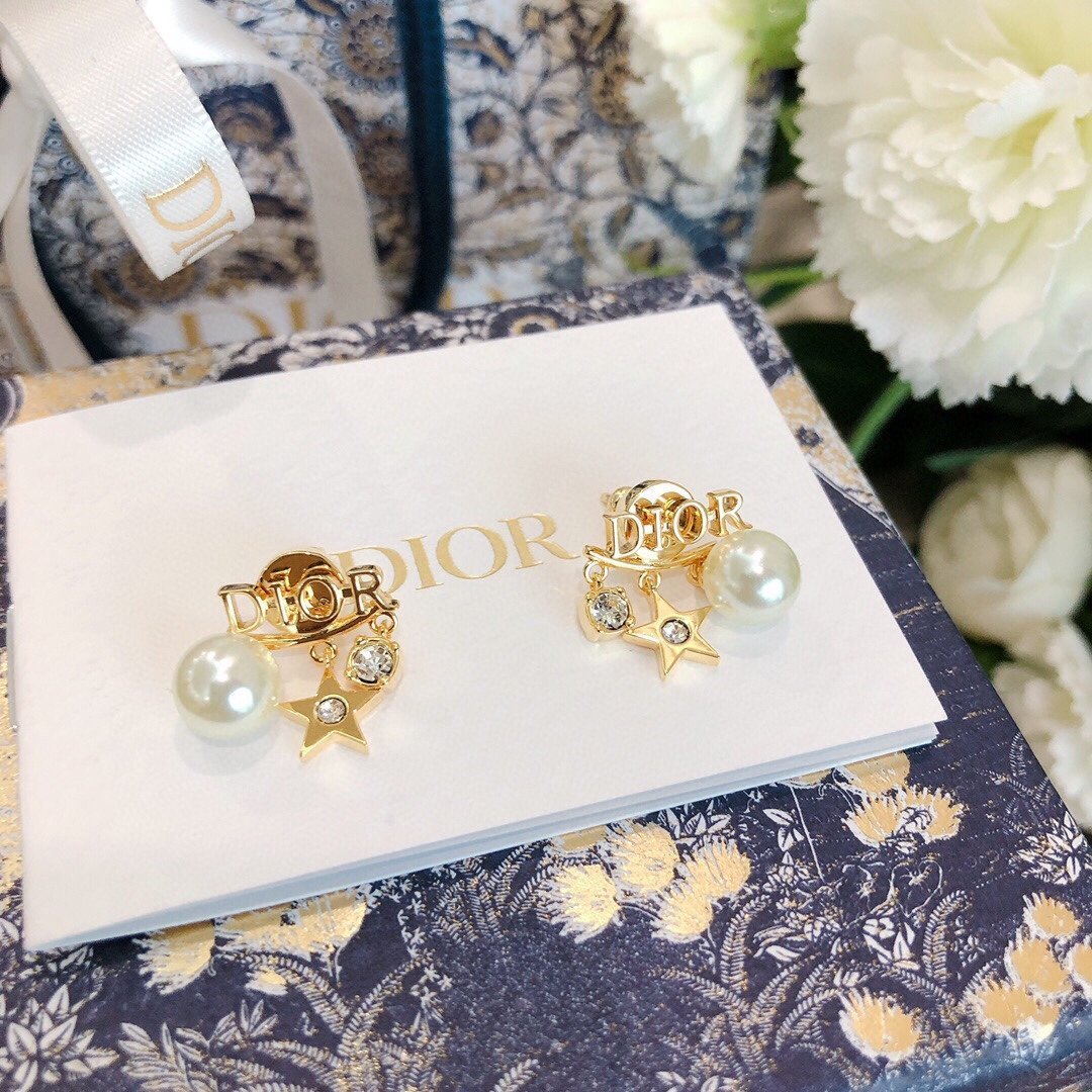 DIOR Glazed Pearl Earrings