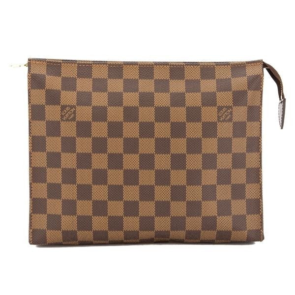 LV Damier Ebene Clutches Brown