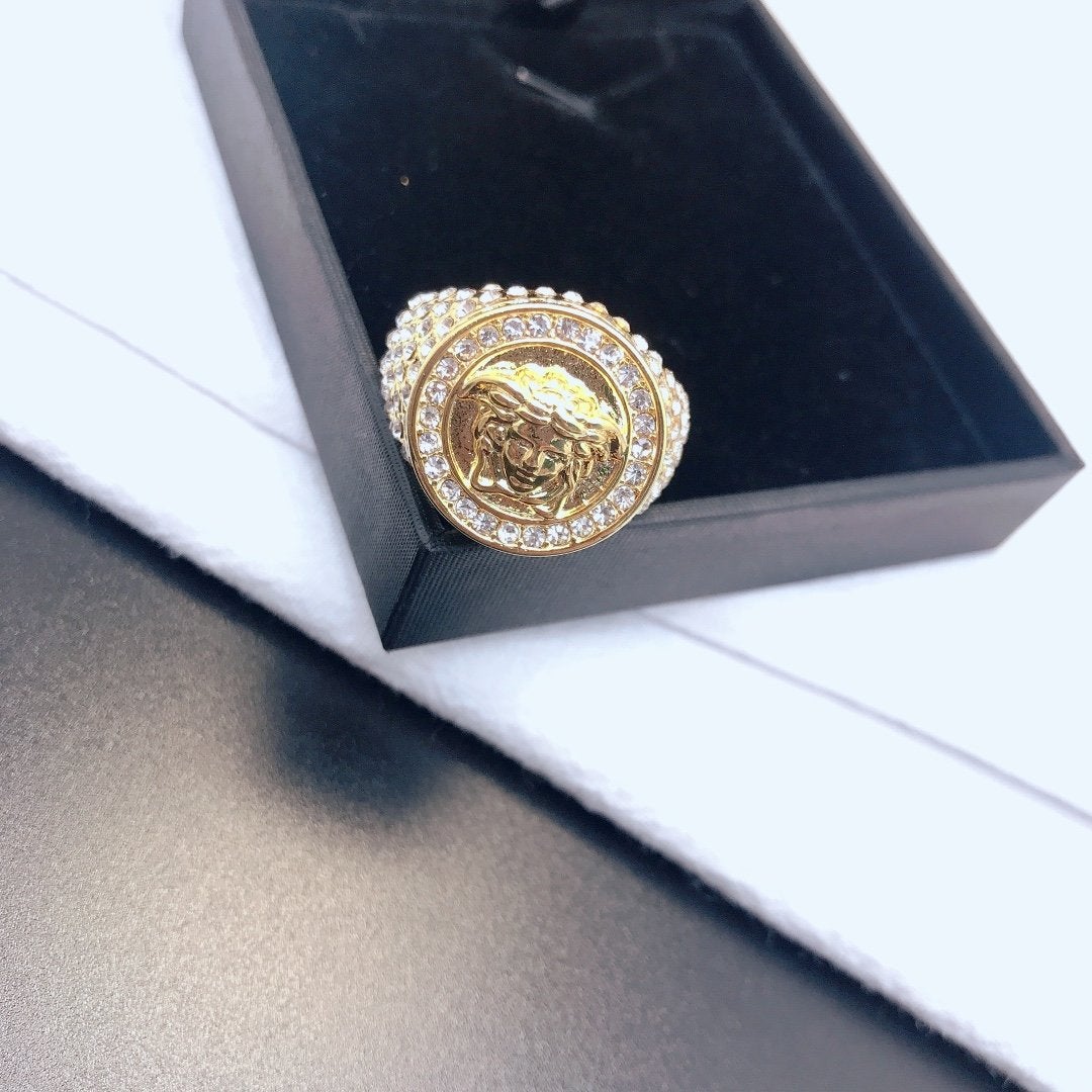VERSACE Luxury Carved Ring