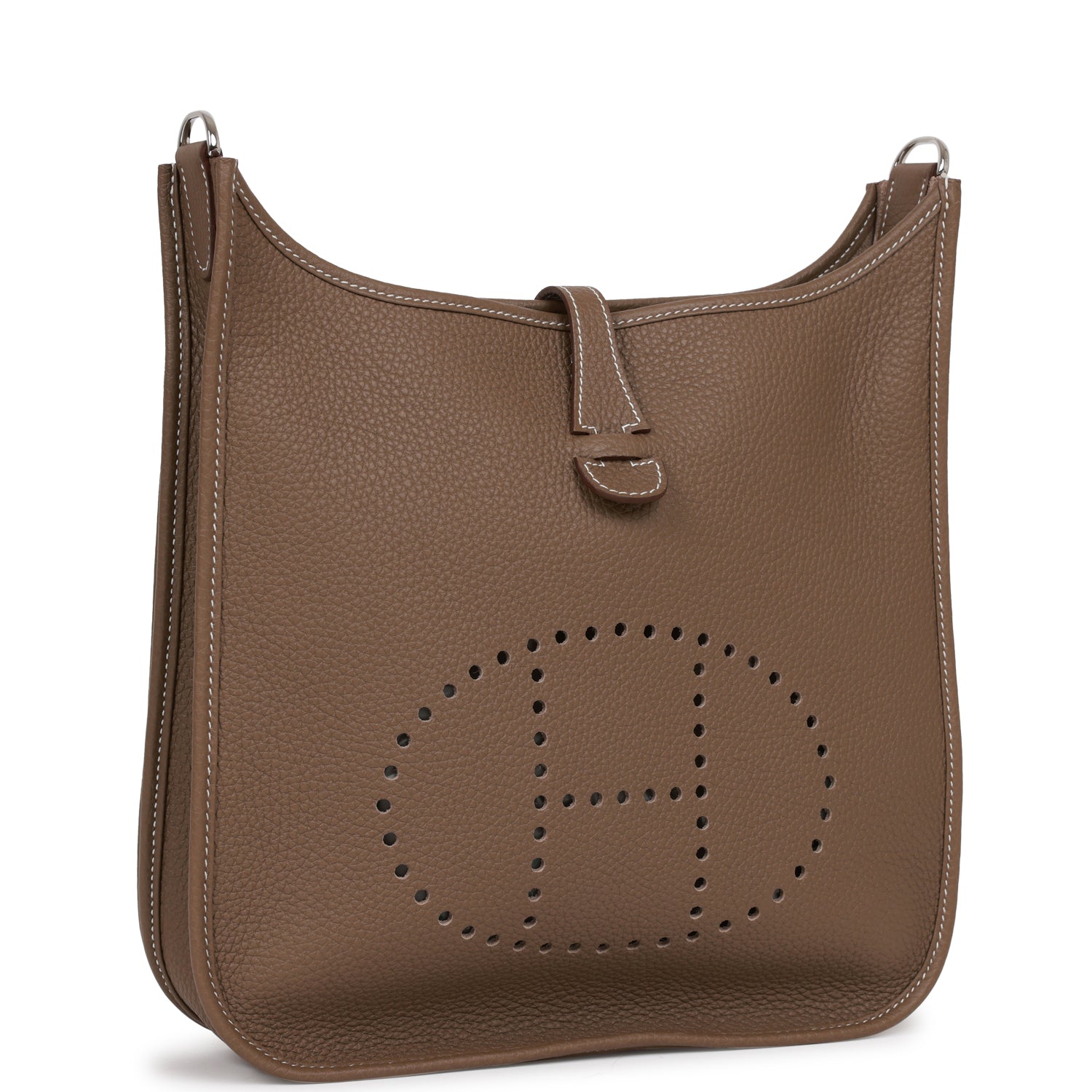 Hermès Evelyne III PM Etoupe Clemence Palladium Hardware