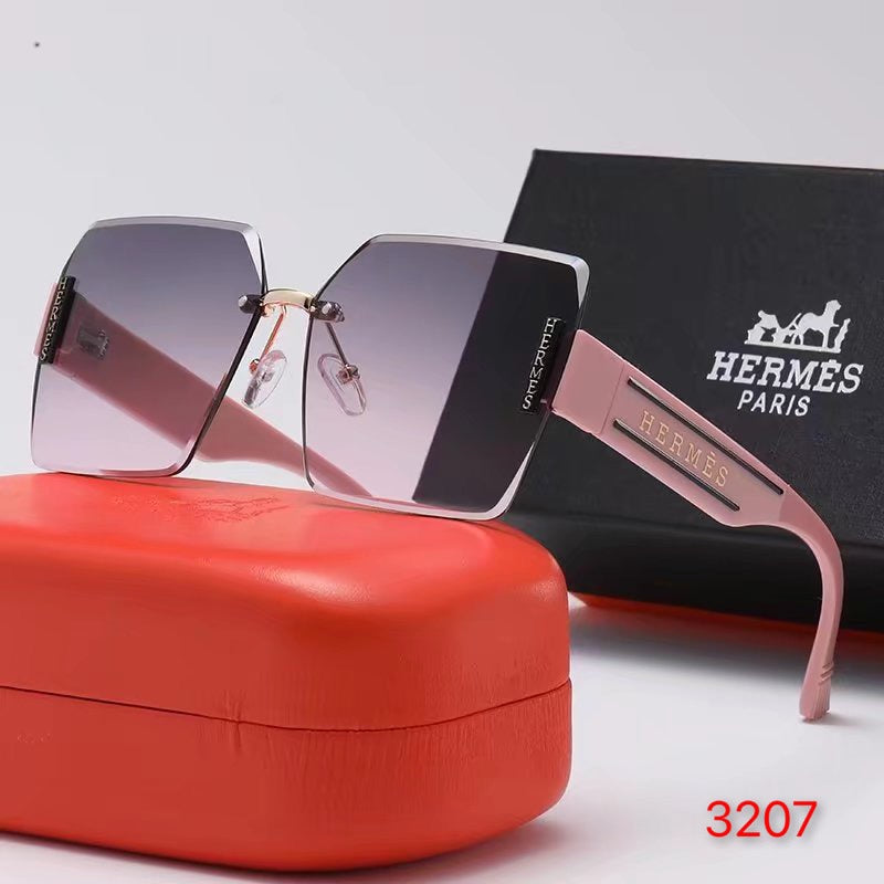 6 colors frameless Hermes sunglasses