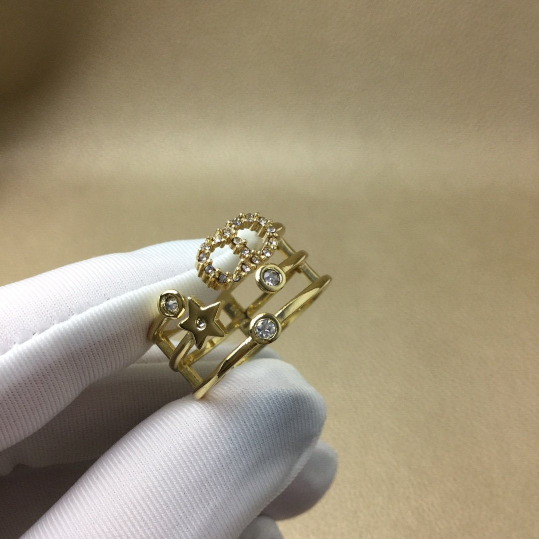DIOR Metal Ring Connection Ring