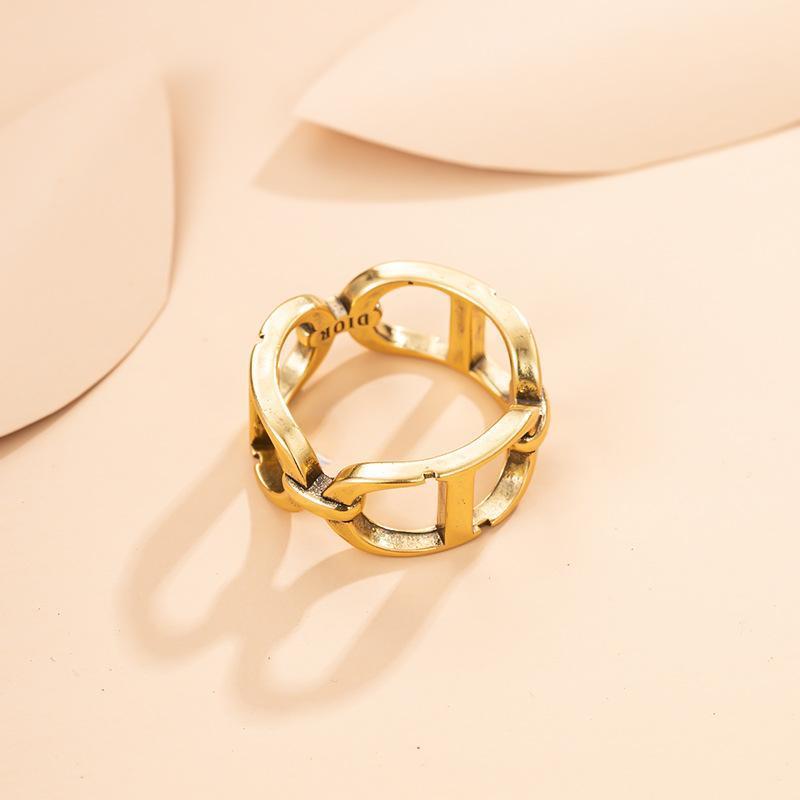 DIOR Retro CD Letter Ring