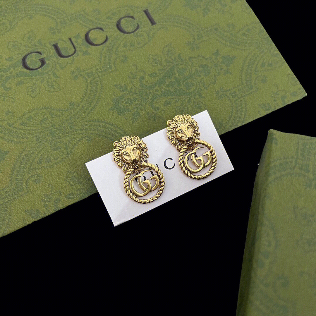 GUCCI Nature Series - Lion Earrings