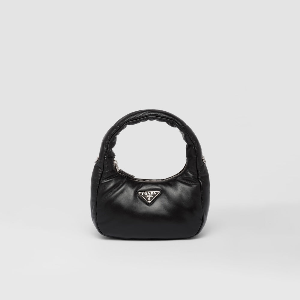 Prada Soft padded nappa leather mini-bag - Black