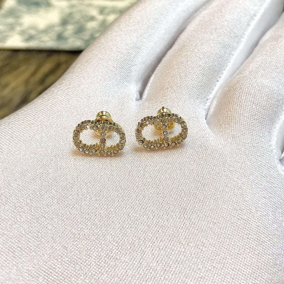 DIOR Simple Diamond Earrings