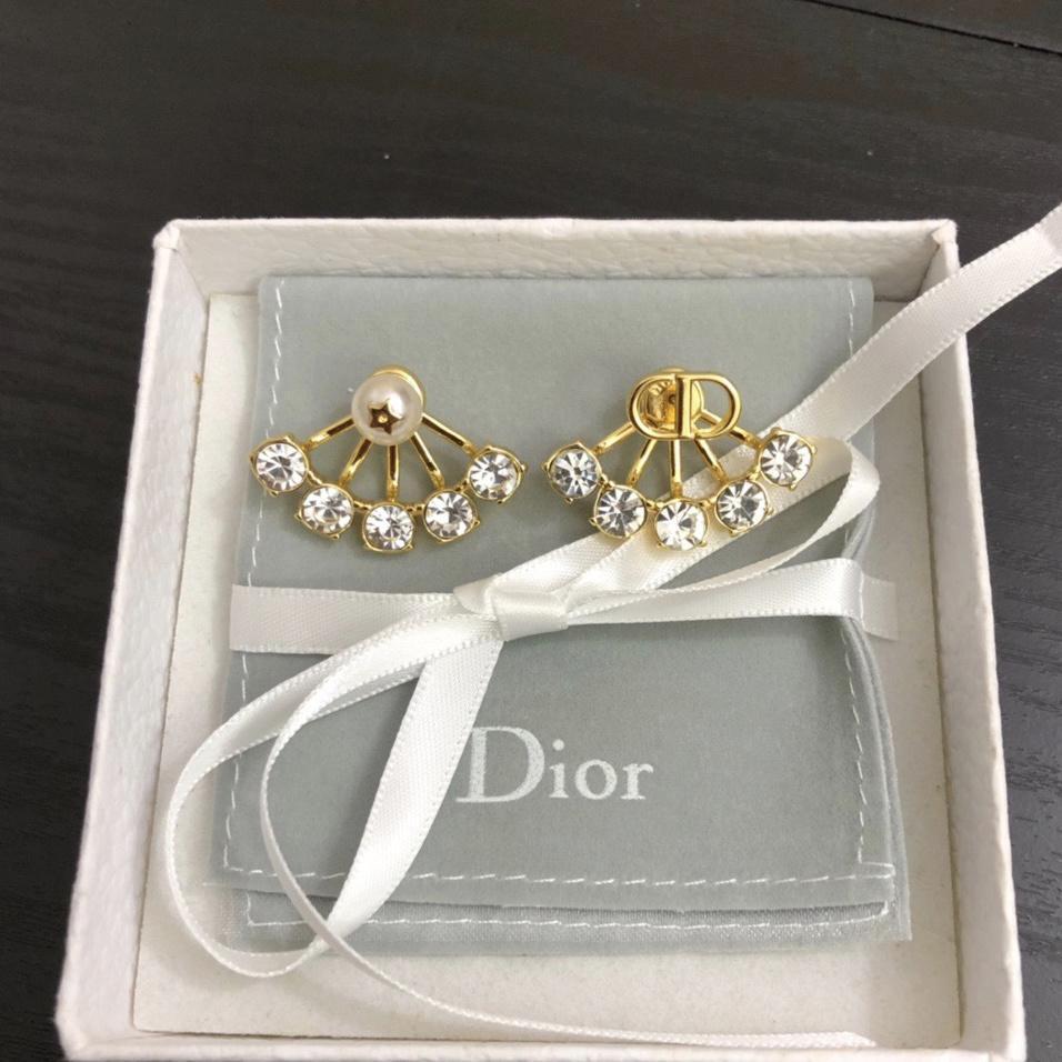 DIOR Luxury Crystal Four Claws Earrings