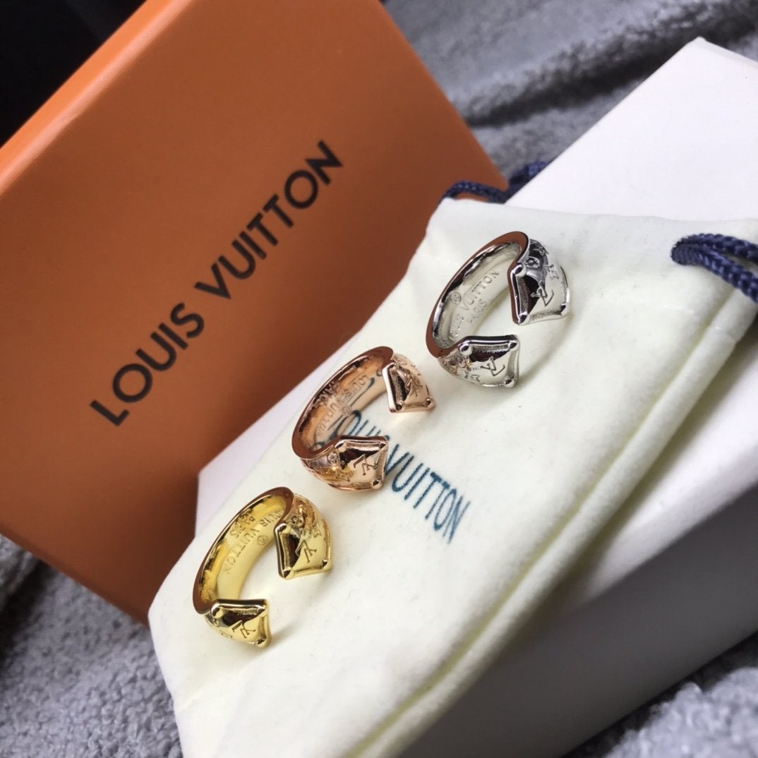 LV Fashion Pattern Open Ring