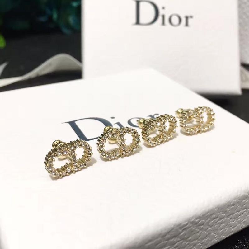 DIOR Simple Diamond Earrings