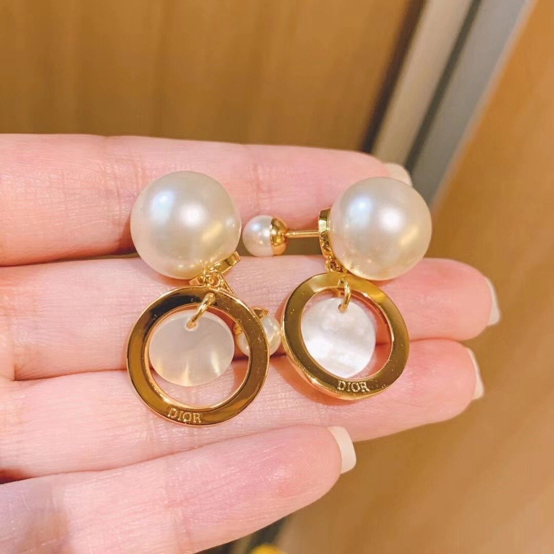 DIOR Crystal Resin Beads Earrings