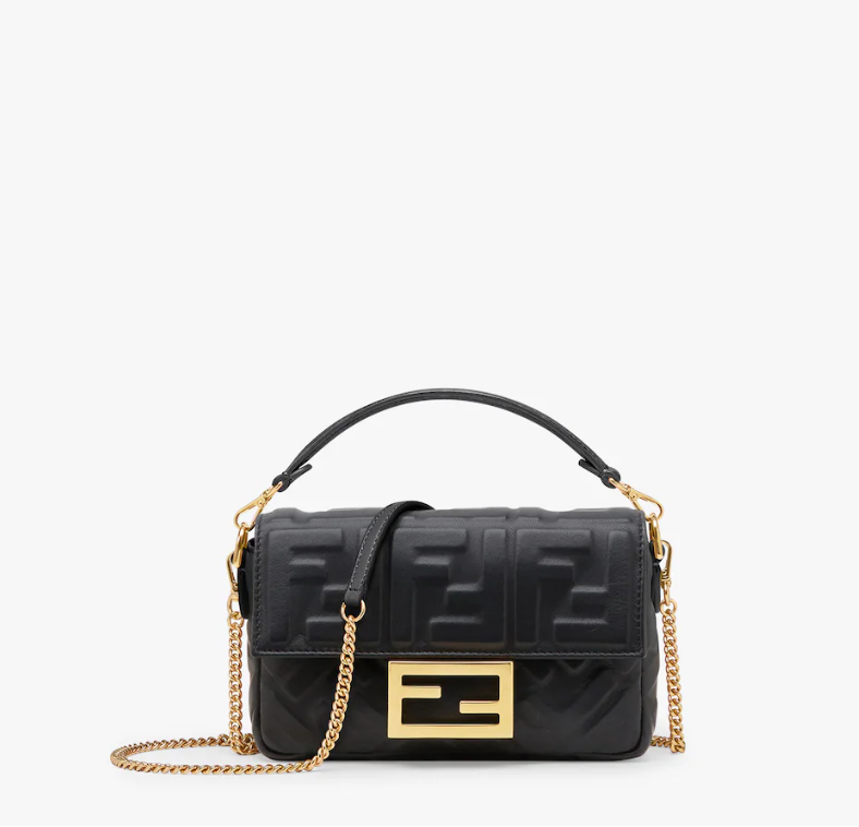 Fendi Baguette Mini Black leather bag